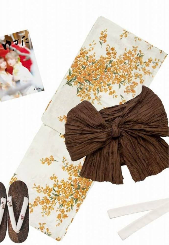 Dita 1人で着られる浴衣4点セット 夏のオレンジユーム ディータ 花柄 Amazon.co.jp: dita 人気完売 浴衣 5点セット 夏のオレンジ